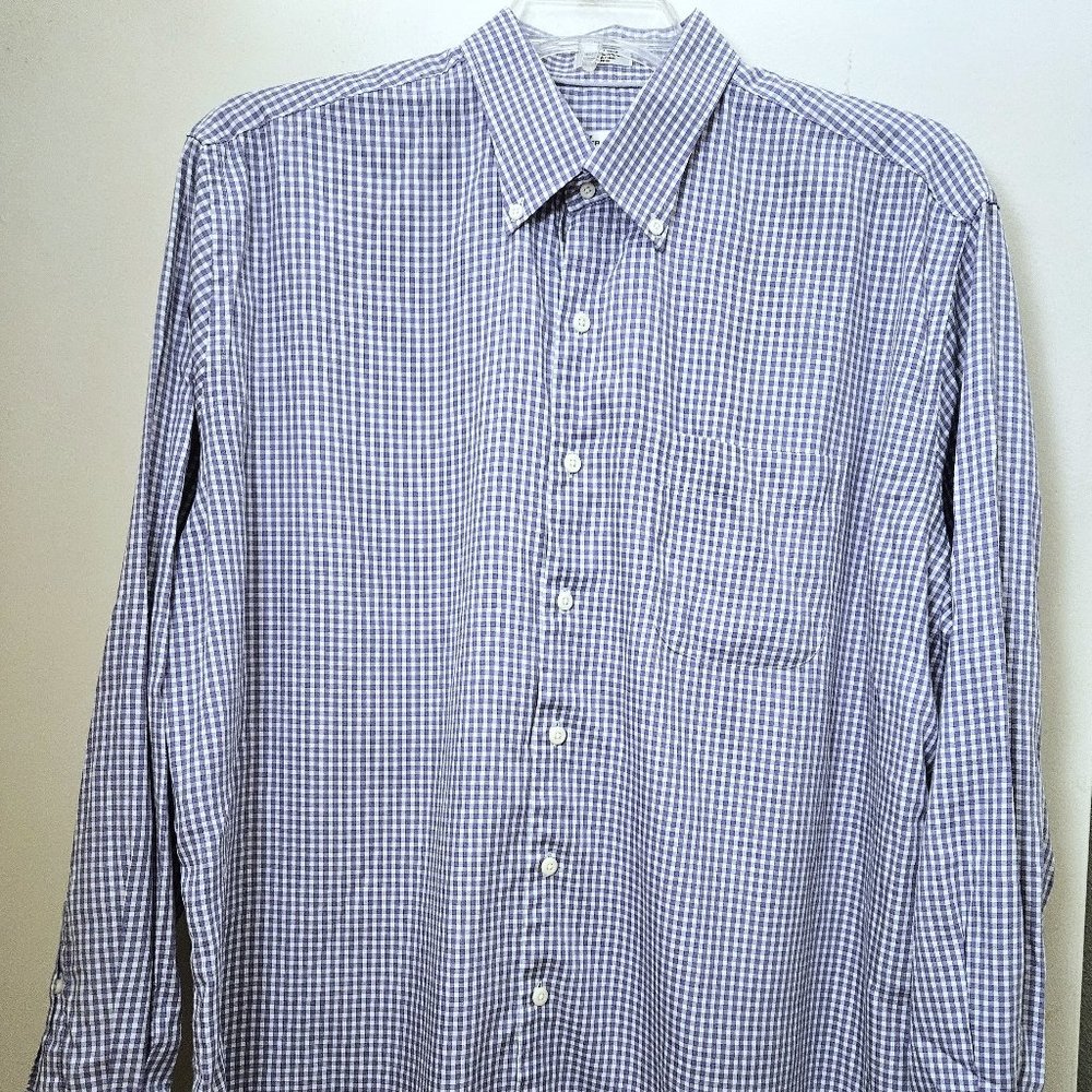 Mens Peter Millar Crown Soft Purple White Button Down Dress Shirt Size XL